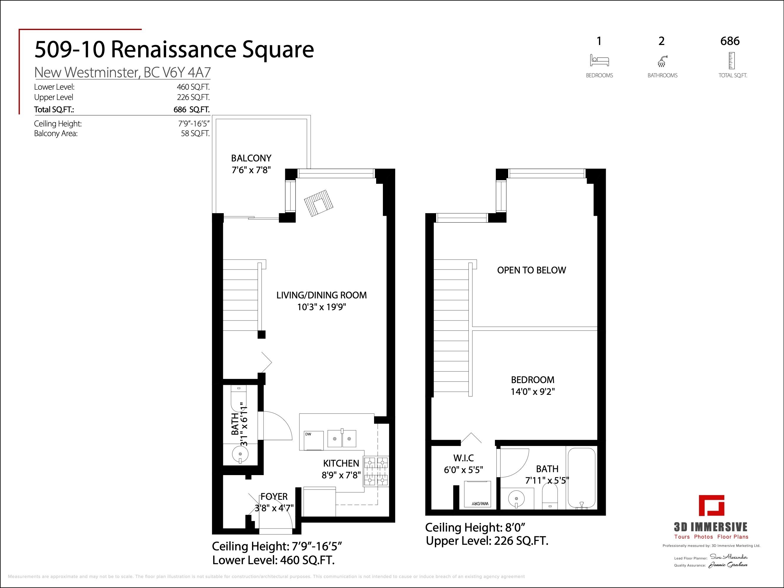 509 10 Renaissance Square, Quay - r2909372 Image